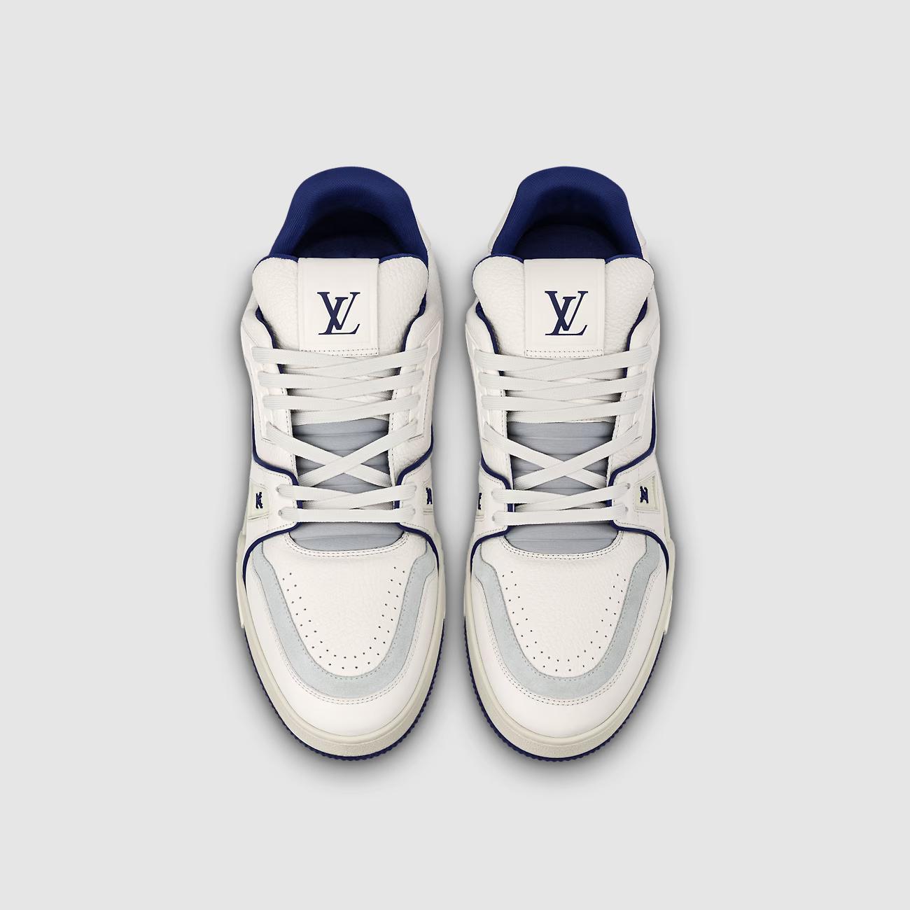 Giày Thể Thao Louis Vuitton Trainer Nam Xanh Marine